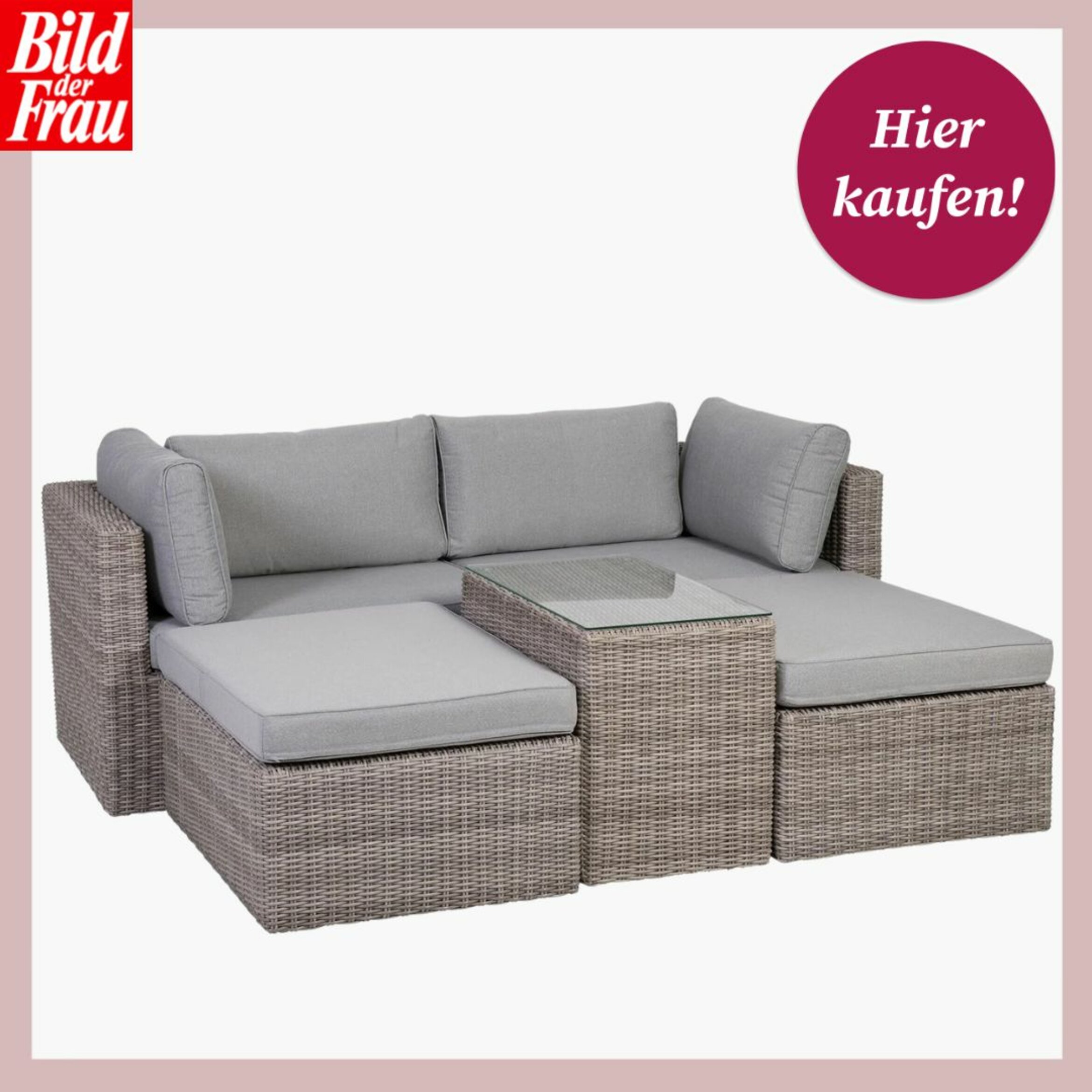 Platzsparende Gartenmöbel Diese LidlLounge macht kleine Balkone gemütlich